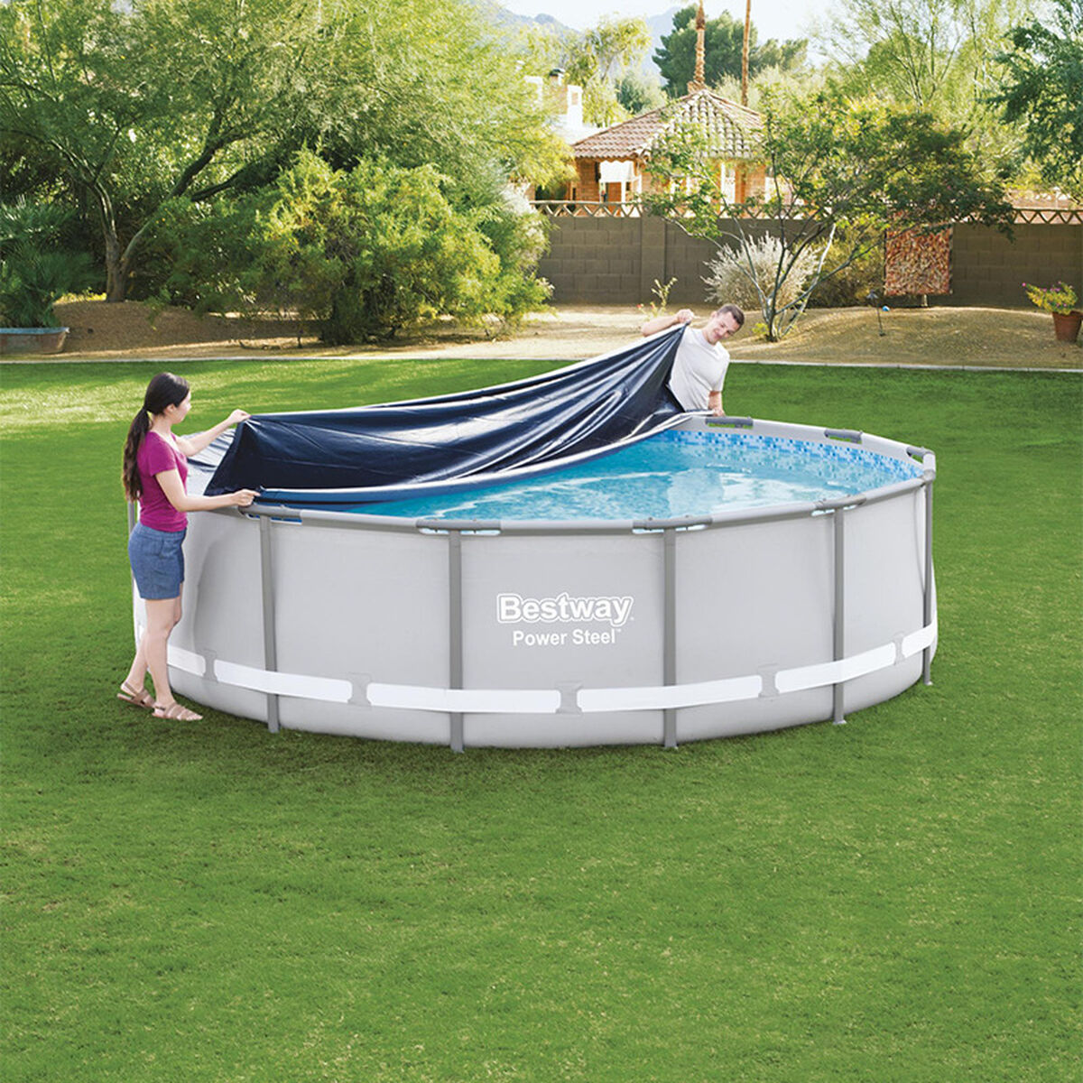 Bestway Swimming Pool Cover Bestway Black Ø 427 Cm