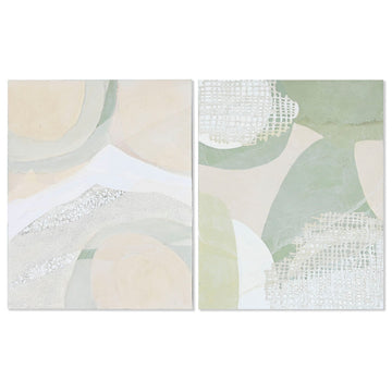 Canvas Home ESPRIT Pinewood Canvas 80 x 4 x 100 cm 80 x 3,8 x 100 cm