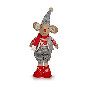 Christmas bauble Krist+ White Red Grey Cream Mouse Christmas 48 cm 16 x 60 x 20 cm