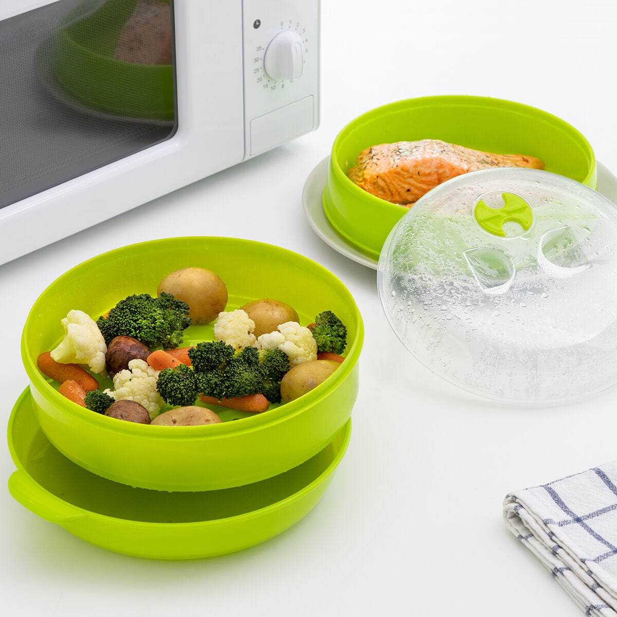 Innovagoods Microwave Double Steamer Codowave Innovagoods