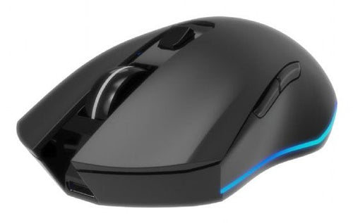 Gembird Mouse Gaming RGB Wireless Rechargeable 6 Buttons Firebolt Black — image 1