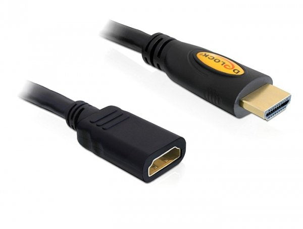 Delock HDMI Cable Ethernet a - a M/H 5.00M 4K Black