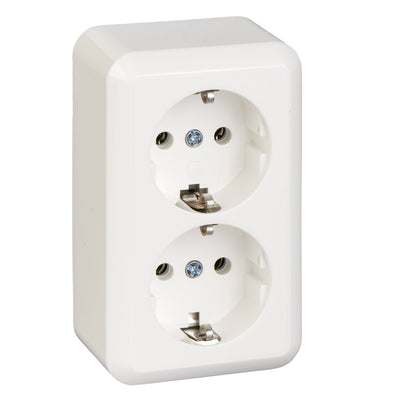 Elso Ap Contura Schuko 395404 2VÍAS White Puro With Bornes Screw — image 1