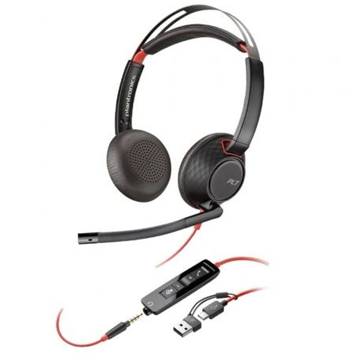 Poly Headphones With Microphone Poly Blackwire 5220 Black