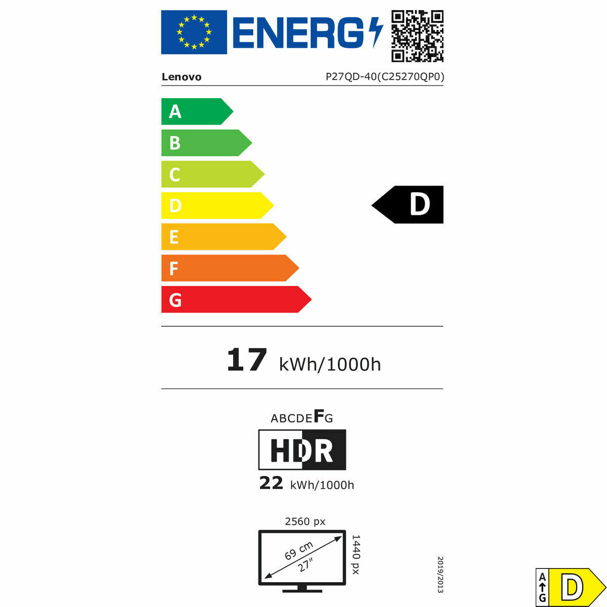 Lenovo Gaming Monitor Lenovo 64B3Gat2Eu 27" Wide Quad Hd