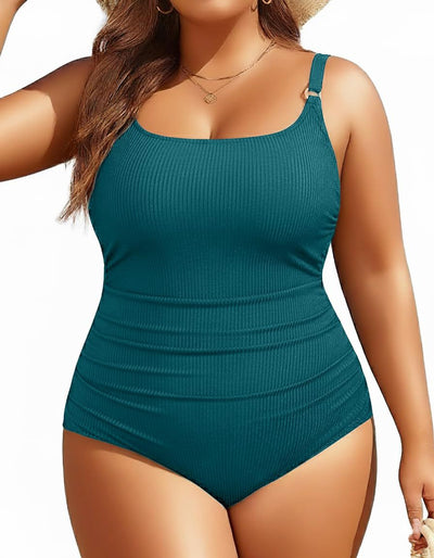 Solid-color One-piece Swimsuit For Women