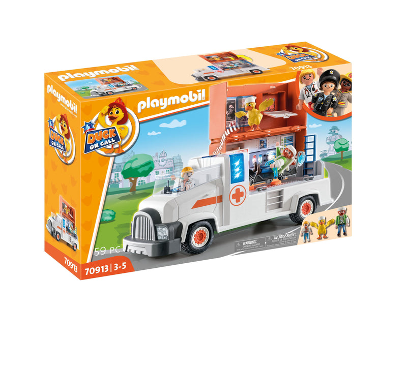 Playmobil Duck On Call Camion Ambulancia