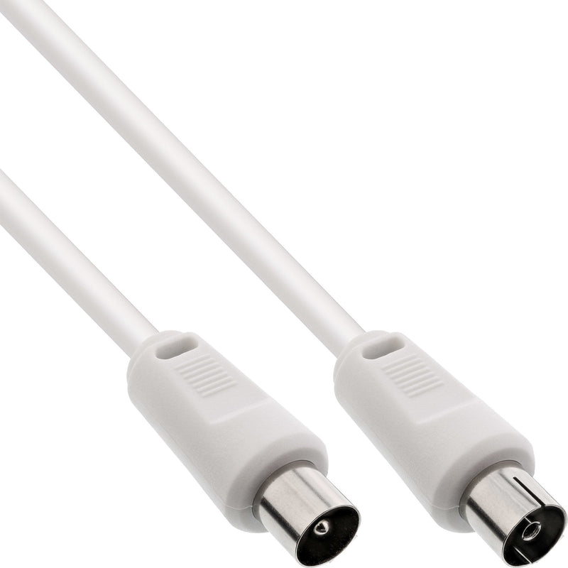 Inline Cable Antenna 2X Apantallado Ultra Baja Pérdida 75DB White 1M