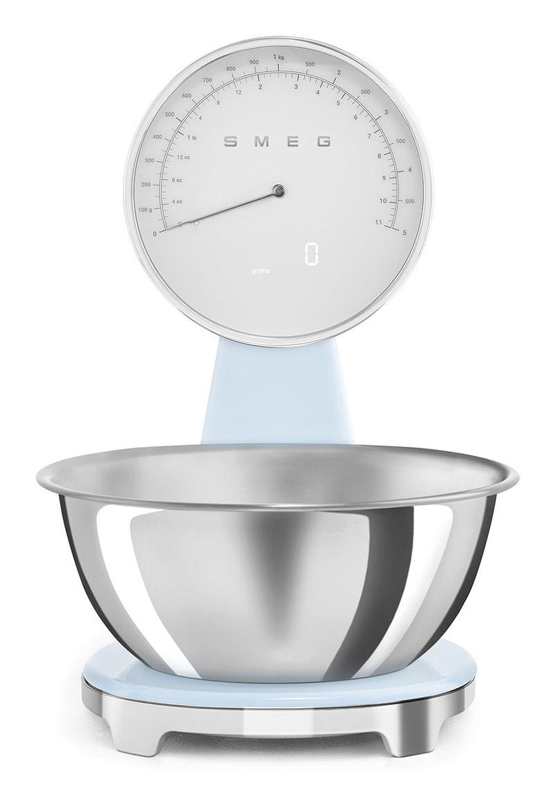 Smeg Scale Kitchen Analógica And Digital Blue Pastel KSF01PBWW