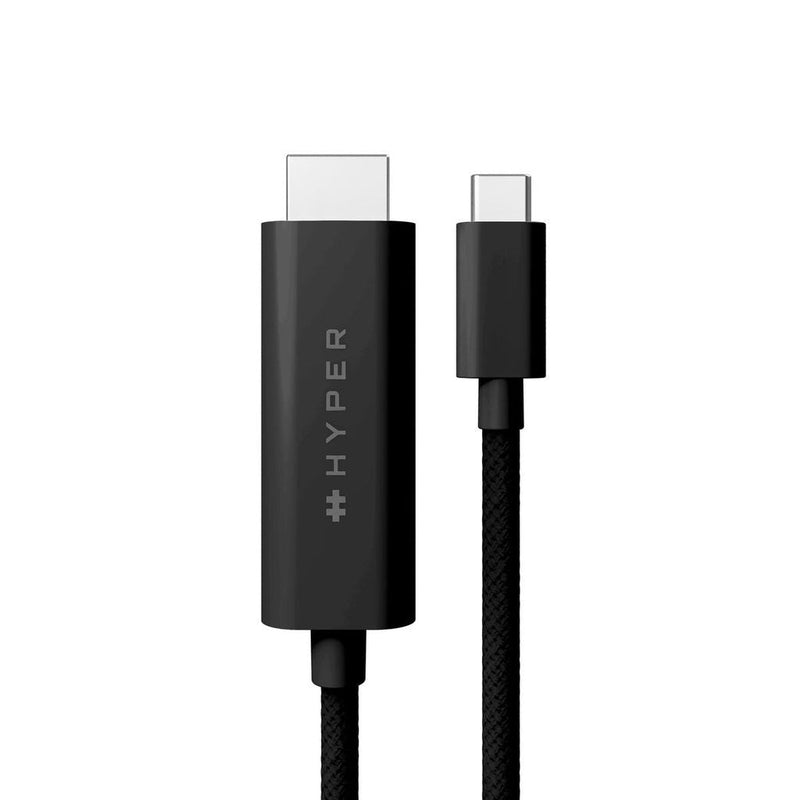 Cable Hyper HD6007BKGL HDMI 2,5M USB-C HDMI Type a Standard Black