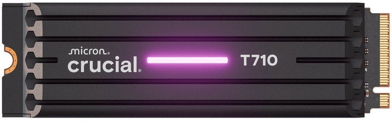 Crucial Drive SSD T710 With Heatsink 1TB M.2 2280 PCIE GEN5 NVMe CT1000T710SSD5
