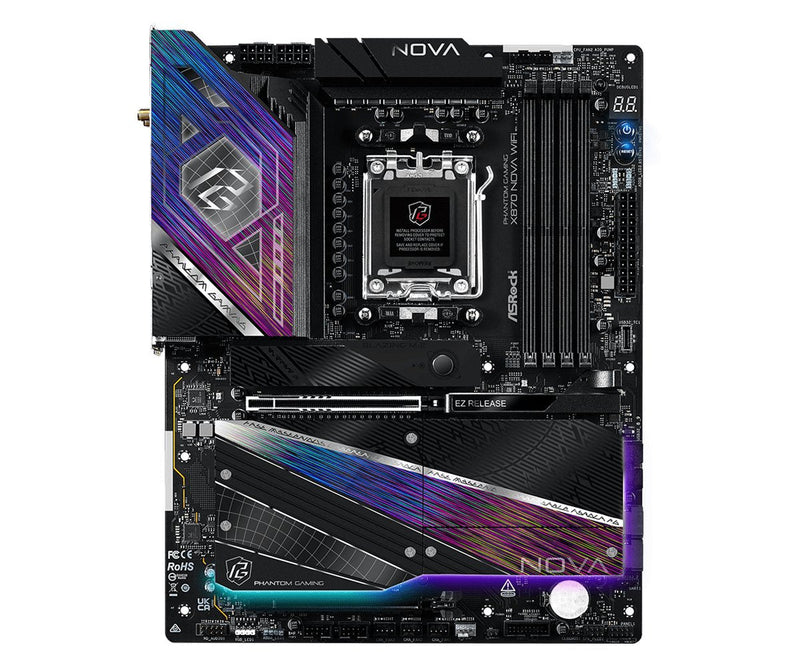 Asrock Motherboard X870 Nova Wi-Fi AM5 ATX HDMI USB-C DDR5