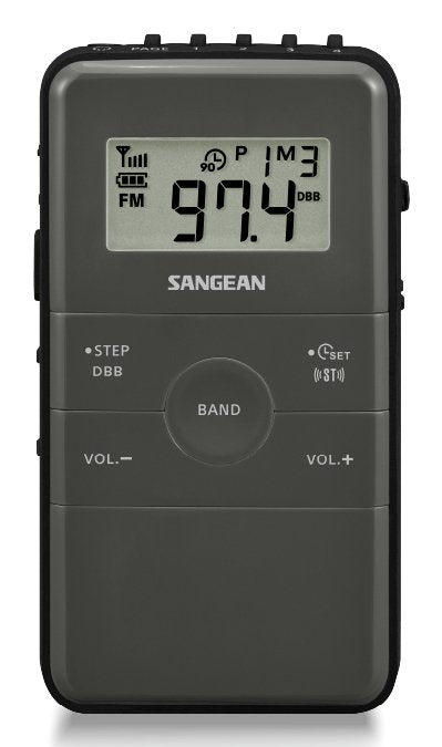 Sangean DT-140 Black Radio Bolsillo Fm Am Battery Rechargeable