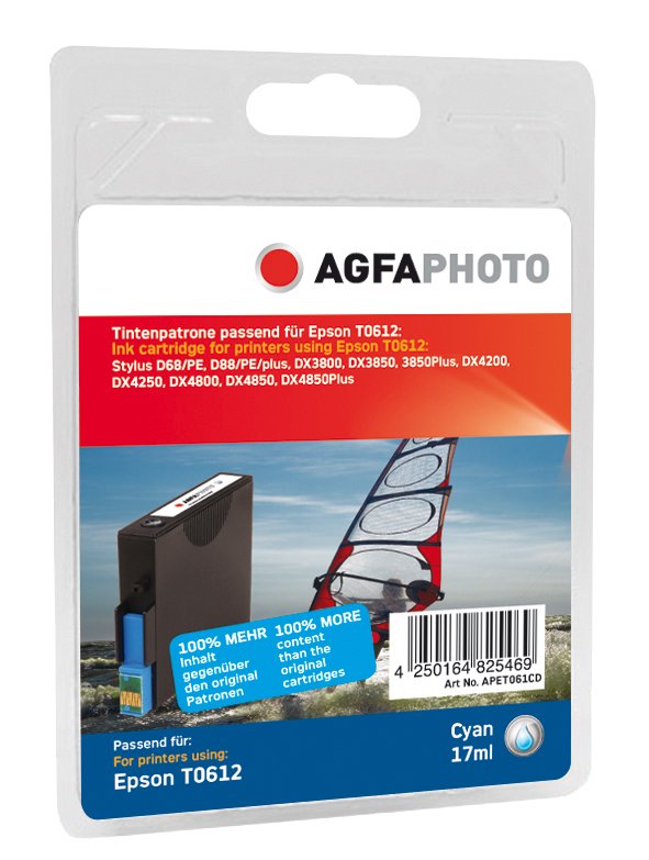 Agfaphoto APET061CD Ink Cartridge 1 Pieces Cyan