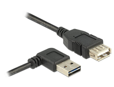 Delock Cable Extensión USB 2.0 Typ-a Angular USB 2.0 Typ-a Black 1M — image 1