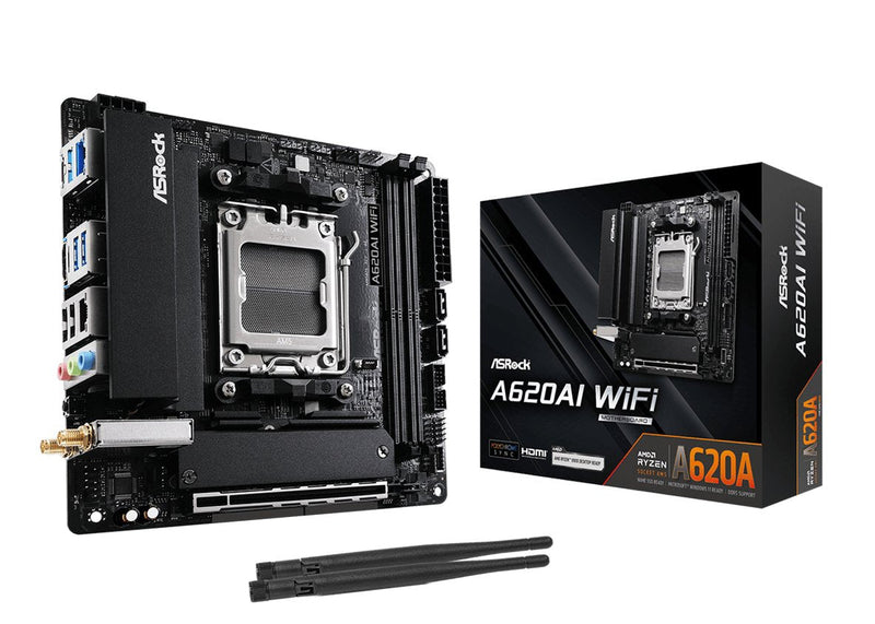 Asrock Motherboard A620AI Wi-Fi AM5 Mitx HDMI DDR5 Retail
