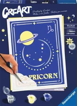 Ravensburger Creart - Signo Zodiacal Capricornio, Pintura 23739
