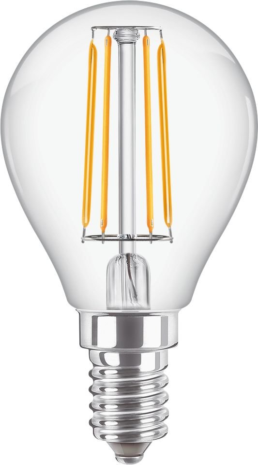Philips Classic LED Tropfenlampe 470LM 4,3W 2700K P45 E14