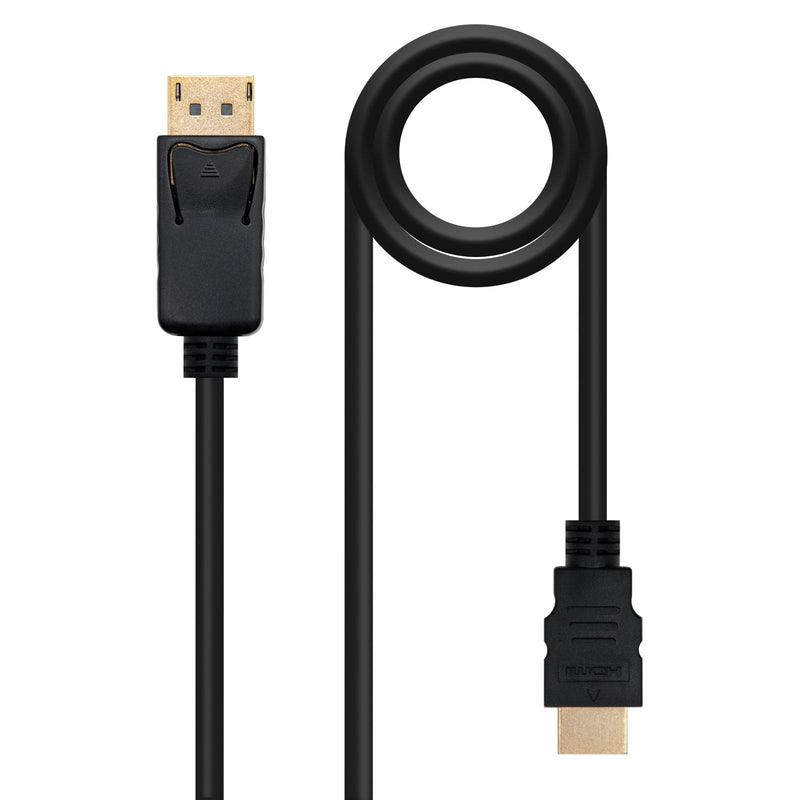Nanocable Cable Converter DisplayPort Male a HDMI Male - 10M - Black