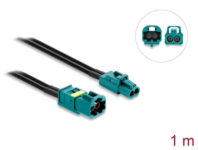 Delock Cable Mini Fakra Z Connector Female Dual a Fakra Z Connector Male Dual — image 1