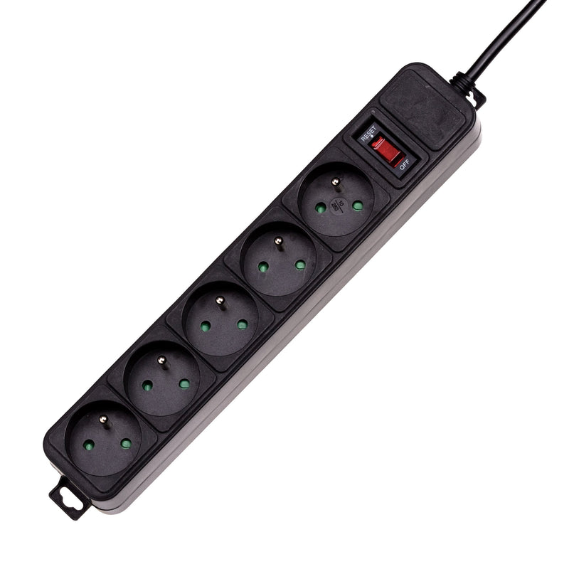 Akyga AK-SP-05B Limitador Voltage 5 Salidas AC 250V Black 3M