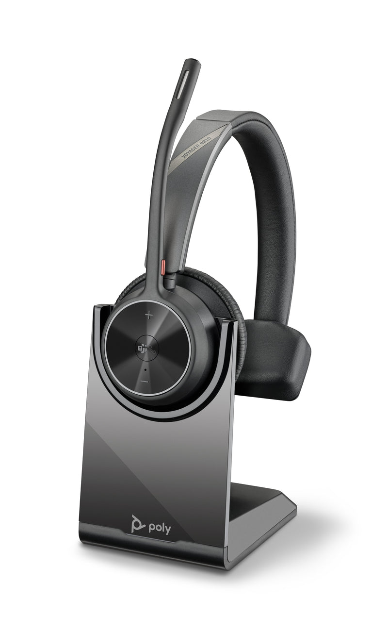Poly Headphones Voyager 4310-M USB-C Certificados Microsoft Teams With Stand Charging