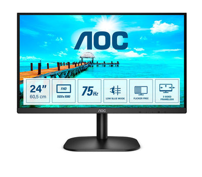 AOC Monitor 23.8 24B2XDM VA FHD 75HZ 4MS 250 Cd/M2 3000:1 D-sub DVI — image 1