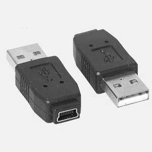 Delock Adapter USB 2.0A Male Mini USB B 5 Pin Female
