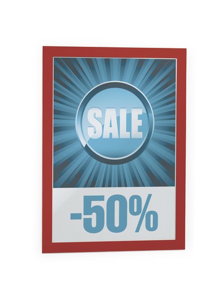 Durable Frame Informativo Duraframe A4 Self-adhesive 2 Pieces Red