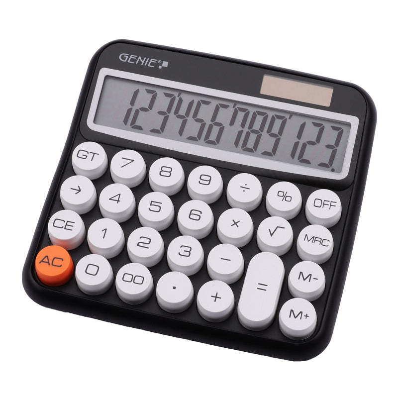 Genie Calculator 612 Bk Básica Black