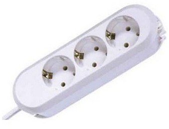 Bachmann Smart 3X Schuko 5M Base Múltiple 3 Salidas AC White — image 1