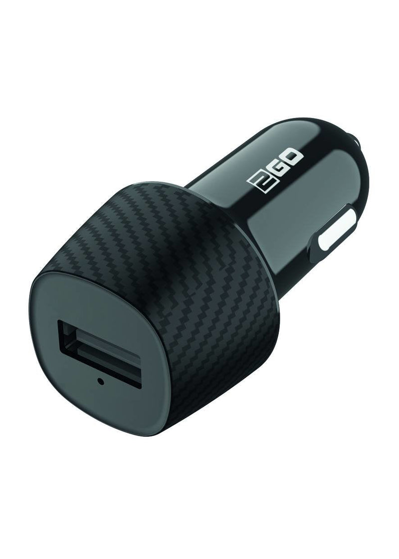 2GO Charger 12V 1x USB 2A Black