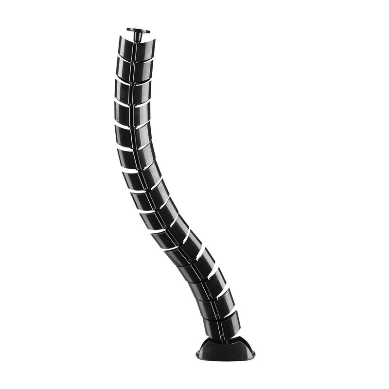 Inline Pasacables Flexible, Vertical Mesas, 2 Cameras 0,80M, Black
