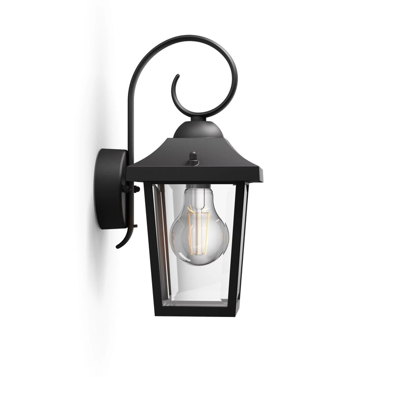 Philips Wall Light E27 Black Buzzard