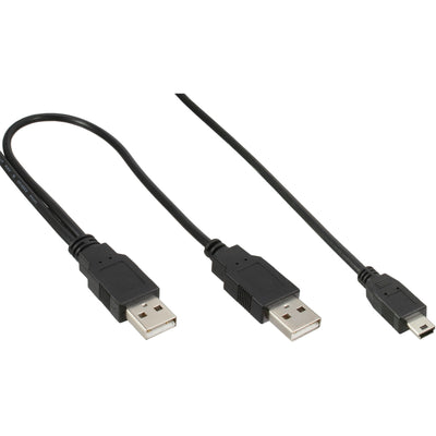 Inline USB Mini- And Cable 2X Male Type a Mini-b Male 5 Pines 1,0M — image 1