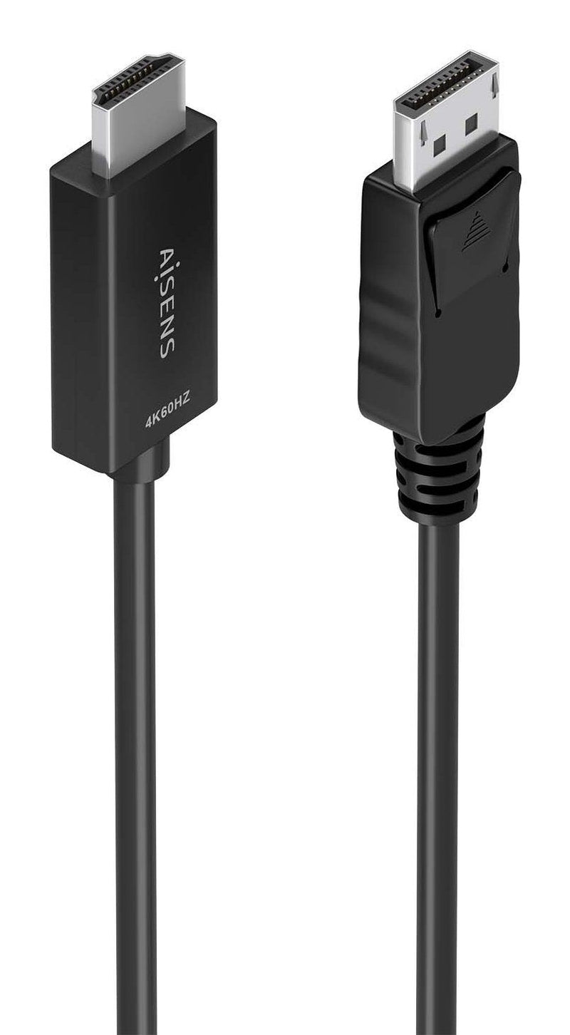 Aisens Cable Converter DisplayPort a HDMI 4K@60HZ, DP/M-hdmi/M, Black 3.0M