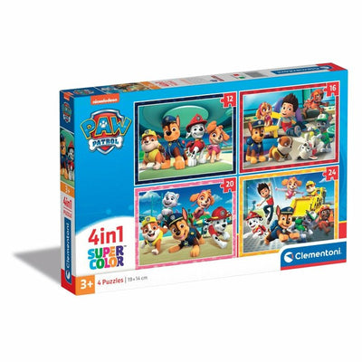 Clementoni Puzzle Supercolor 4 In 1 - Paw Patrol 21513 — image 1