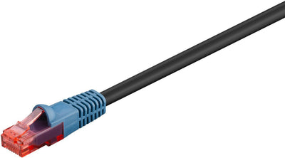 Latiguillo CAT.6, U-UTP, 60.00M, Black Outdoor Cca-pe — image 1