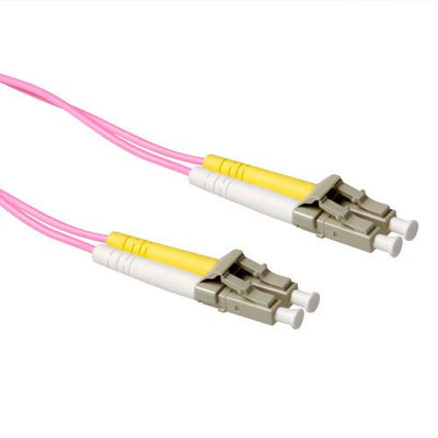 1.5 Meter Lszh Multimode 50 125 OM4 Fiber Patch Cable Duplex With Lc Connectors — image 1