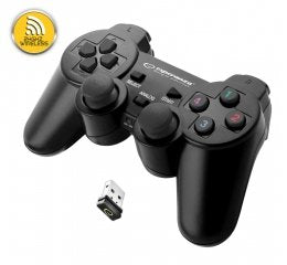 Esperanza EGG108K Gladiator - Vibration Gamepad Wireless For PC / PS3 Black