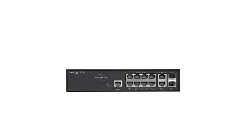 GS-2412P Gestionado L2 + Gigabit Ethernet (10/100/1000) Energía Sobre Ethernet (PoE) Black