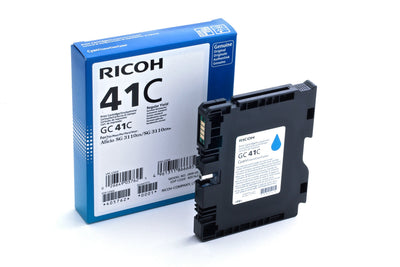 Ricoh Ink GC-41 SG3100SNW/3110DN/Dnw/ Sfnw/7100DN Cyan Hc (405762) — image 1