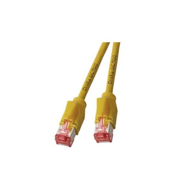 Efb RJ45 Network Cable CAT.6A S FTP Lszh Draka UC900 TM21 Yellow 1,5M