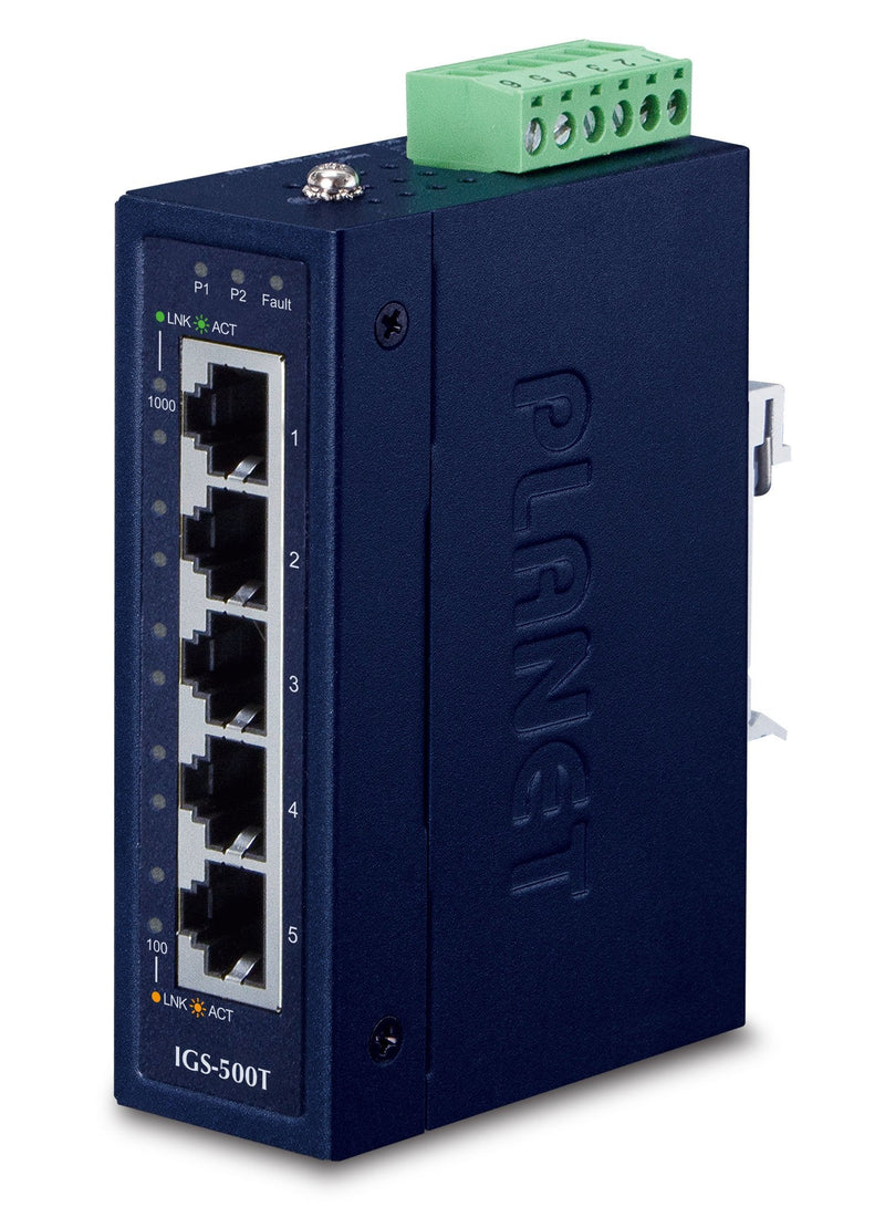 Planet IGS-500T Switch No Administrado Gigabit Ethernet (10/100/1000) Blue