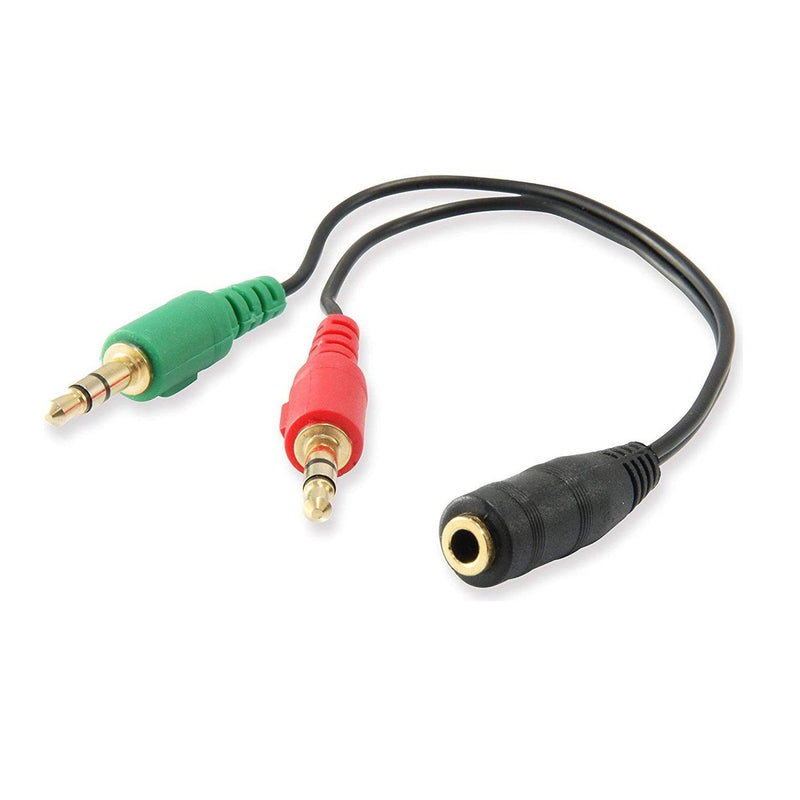 Ewent EC1642 Cable Audio 0,15M 3,5MM 2 X 3,5MM Black Green Red Ewent Cable Adapter Audio Jack 3.5/H 4 Pines a