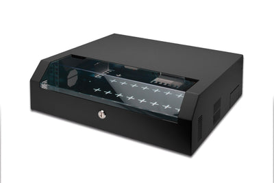 Digitus DN-19 04U-PB-B Cabinet Rack Mural Wall 19 3U + 2U Black — image 1