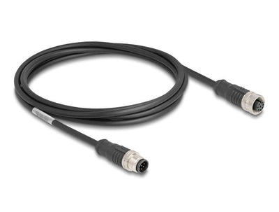 Delock 80804 Cable M12 Codificado a 8 Pin Male a Female Pvc 2M — image 1
