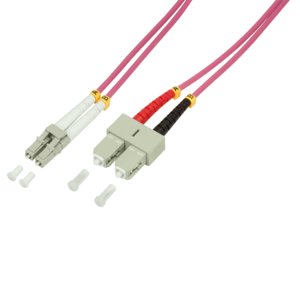 Logilink Lwl Network Cable OM4 Lc Sc 3,0M Duplex — image 1