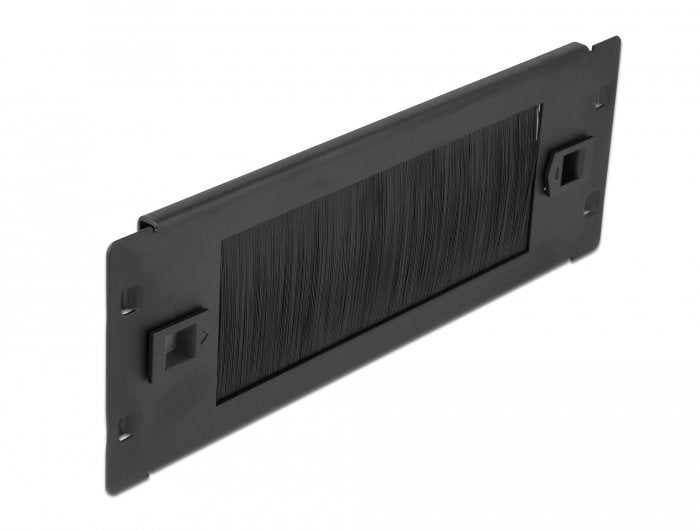 Delock Brush Gestión Cables Without Tool 2U Black 10