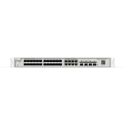 Reyee 24-PORT Sfp L2 Managed 10G Switch, 24 Sfp Slots, 8 Gigabit RJ45 Combo Ports, 4 *10G Sfp + Slo — image 1